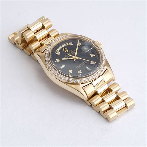 rolex 40 president|Rolex presidential with diamond bezel.